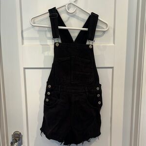 Brandy Melville Black Denim Overalls